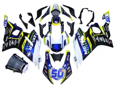 Comprare Carena Moto Yamaha YZF 600 R6 2017-2023 - Bianco Giallo Blu
