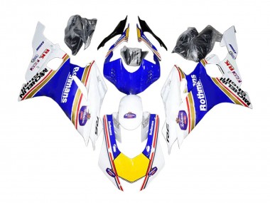 Comprare Carena Moto Yamaha YZF 600 R6 2017-2023 - Bianco Blu Giallo Rothmans