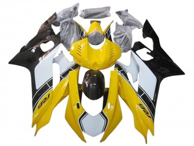 Comprare Carena Moto Yamaha YZF 600 R6 2017-2023 - Bianco Giallo Nero Lucido