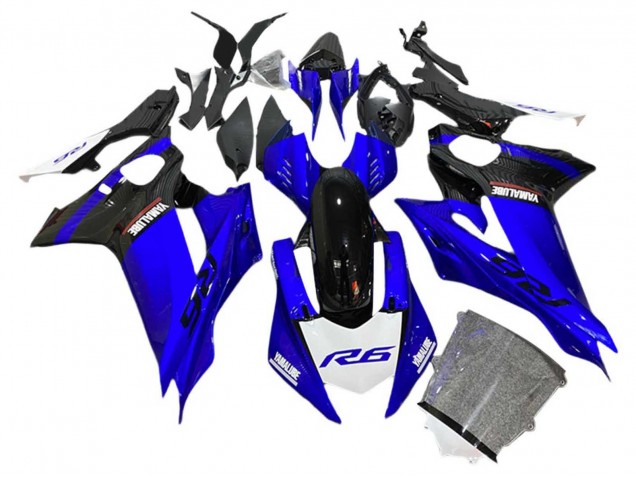 Comprare Carena Moto Yamaha YZF 600 R6 2017-2023 - Blu Nero Bianco