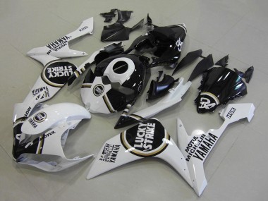 Comprare Carena Moto Yamaha YZF R1 2007-2008 - Bianco Nero Lucky Strike