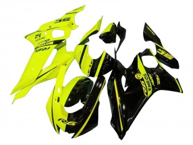 Comprare Carena Moto Yamaha YZF 600 R6 2017-2023 - Neon Giallo Nero Lucido Diviso