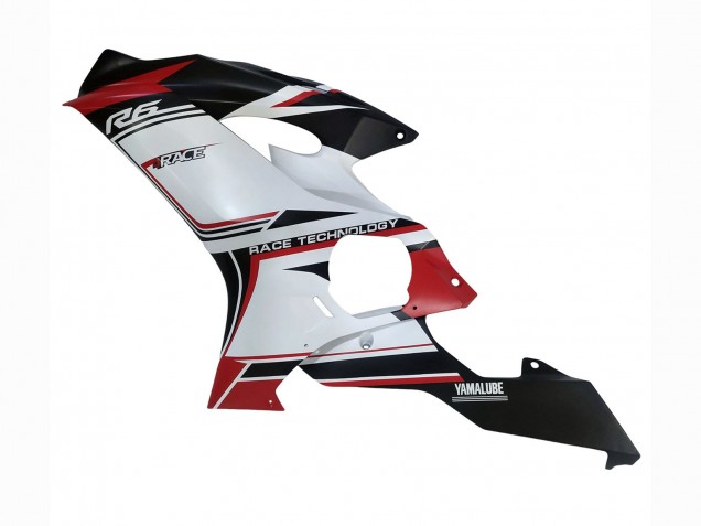 Comprare Carena Moto Yamaha YZF 600 R6 2017-2023 - Bianco Rosso Nero Semakin Didepan