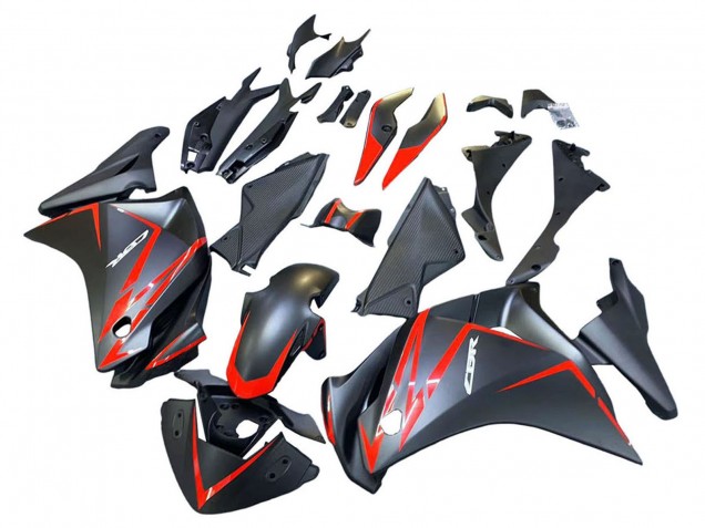Comprare Carena Moto Honda CBR250RR 2011-2015 - Nero Opaco Rosso Banda
