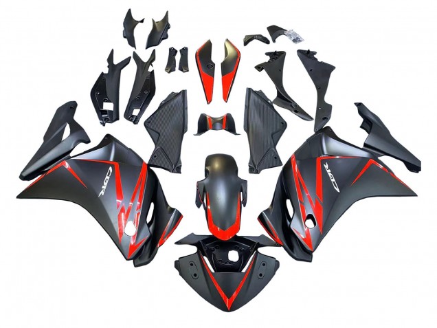 Comprare Carena Moto Honda CBR250RR 2011-2015 - Nero Opaco Rosso Banda