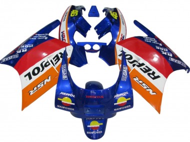Comprare Carena Moto Honda NSR250R 1988-1989 - Arancia Bianco Rosso Blu Repsol