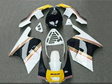 Comprare Carena Moto Honda NSR250R 1988-1989 - Bianco Giallo Oro Nero Lucido