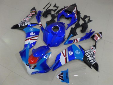 Comprare Carena Moto Yamaha YZF R1 2007-2008 - Blu Bianco Rosso Nero