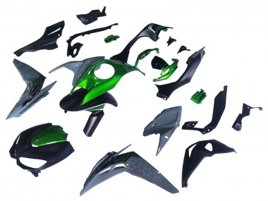 Comprare Carena Moto Kawasaki Z1000 2014-2019 - Nero Verde Grigio