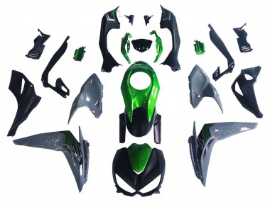 Comprare Carena Moto Kawasaki Z1000 2014-2019 - Nero Verde Grigio
