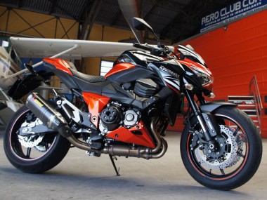 Comprare Carena Moto Kawasaki Z1000 2014-2019 - Rosso Bianco Arancia Nero