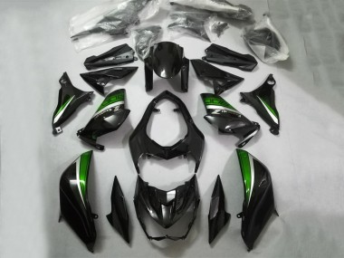 Comprare Carena Moto Kawasaki Z800 2013-2018 - Nero Lucido Verde Argento