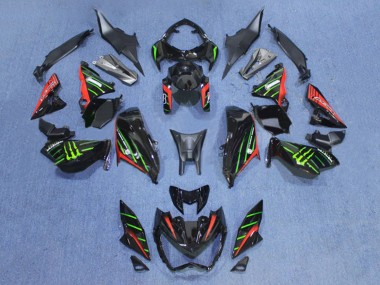 Comprare Carena Moto Kawasaki Z800 2013-2018 - Nero Rosso Verde