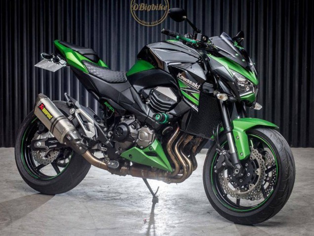 Comprare Carena Moto Kawasaki Z800 2013-2018 - Verde Nero Lucido