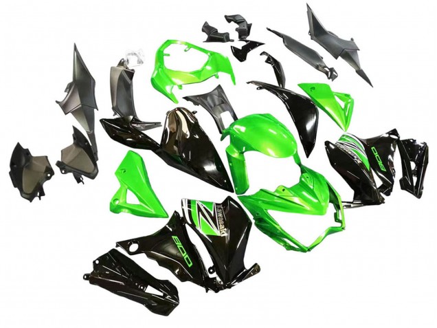 Comprare Carena Moto Kawasaki Z800 2013-2018 - Verde Nero Lucido
