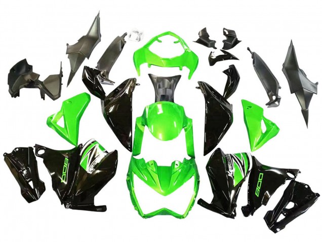 Comprare Carena Moto Kawasaki Z800 2013-2018 - Verde Nero Lucido