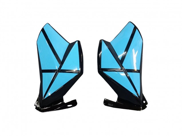Comprare Carena Moto Kawasaki Z800 2013-2018 - Azzurro Chiaro Nero Lucido