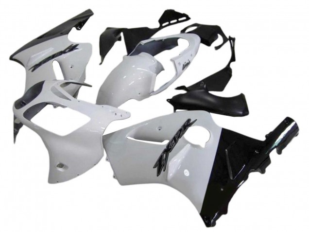 Comprare Carena Moto Kawasaki ZX12R 2000-2001 - Bianco Nero Lucido
