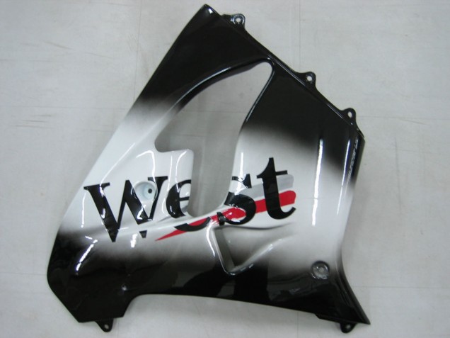 Comprare Carena Moto Kawasaki ZX9R 2000-2001 - Nero Lucido Bianco West