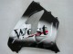Comprare Carena Moto Kawasaki ZX9R 2000-2001 - Nero Lucido Bianco West