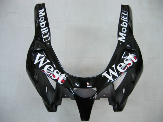 Comprare Carena Moto Kawasaki ZX9R 2000-2001 - Nero Lucido Bianco West