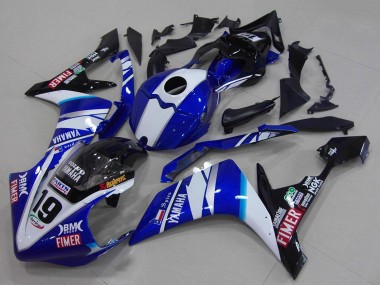 Comprare Carena Moto Yamaha YZF R1 2007-2008 - Bianco Blu Nero Volvo Fimer