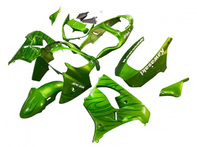 Comprare Carena Moto Kawasaki ZX9R 2000-2001 - Verde Fiamma