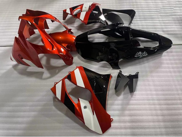 Comprare Carena Moto Kawasaki ZX9R 2002-2003 - Rosso Bianco Nero Lucido