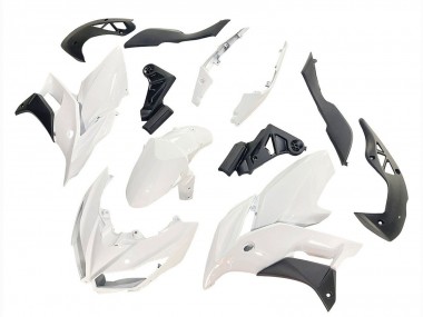Comprare Carena Moto Kawasaki Versys 650 2015-2021 - Bianco Nero Opaco