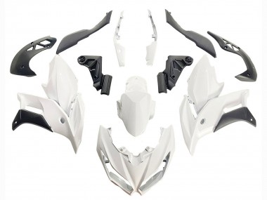 Comprare Carena Moto Kawasaki Versys 650 2015-2021 - Bianco Nero Opaco