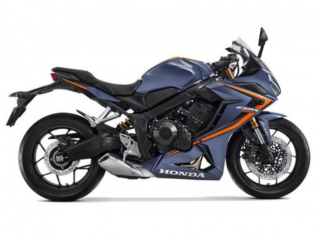 Comprare Carena Moto Honda CBR650R 2021-2023 - Blu Scuro Opaco Arancia Nero