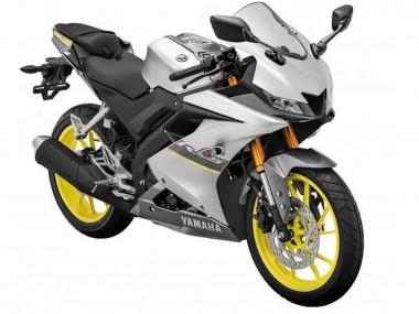 Comprare Carena Moto Yamaha YZF R15 2018-2024 - Argento Opaco Giallo