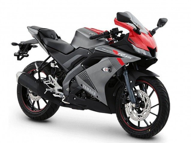 Comprare Carena Moto Yamaha YZF R15 2018-2024 - Grigio Opaco Rosso