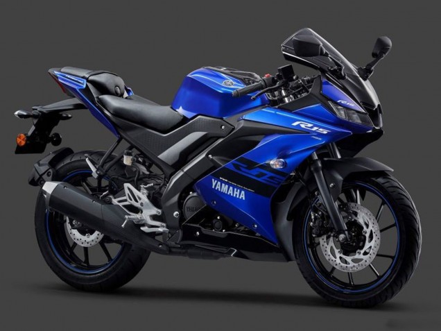 Comprare Carena Moto Yamaha YZF R15 2018-2024 - Blu Nero Bianco