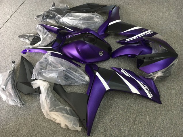 Comprare Carena Moto Yamaha YZF R3/R25 2015-2018 - Bianco Viola Nero Opaco