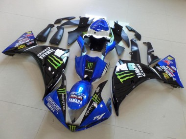 Comprare Carena Moto Yamaha YZF R1 2009-2011 - Bianco Blu Nero Verde Mostro Yamalube Graves