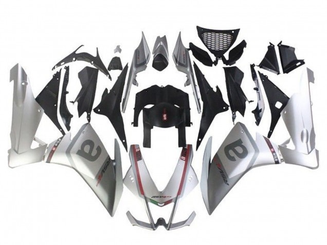 Comprare Carena Moto Aprilia RSV4 1000 2009-2015 - Argento Grigio Nero Rosso