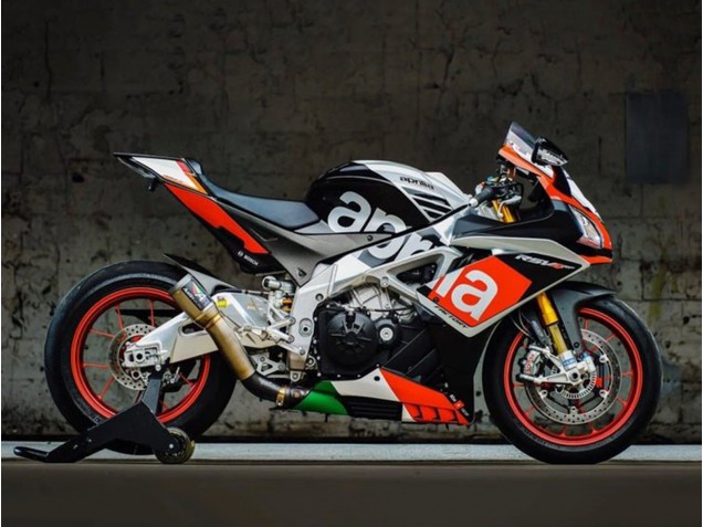 Comprare Carena Moto Aprilia RSV4 1000 2016-2020 - Nero Opaco Argento Rosso Verde