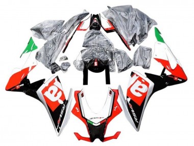Comprare Carena Moto Aprilia RSV4 1000 2016-2020 - Rosso Nero Argento Verde