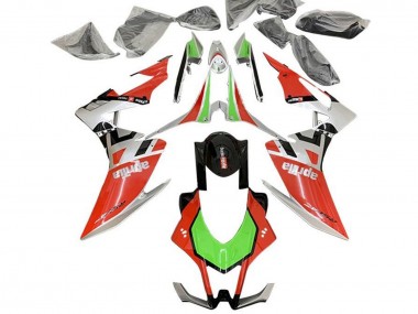 Comprare Carena Moto Aprilia RSV4 1000 2016-2020 - Rosso Argento Nero Verde