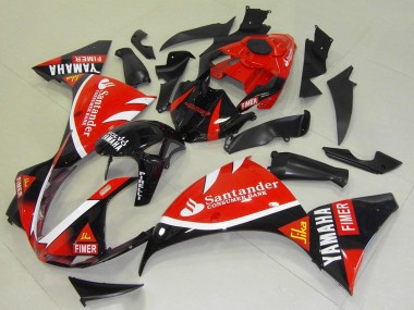 Comprare Carena Moto Yamaha YZF R1 2009-2011 - Rosso Nero Bianco Santander Fimer
