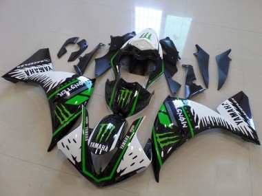 Comprare Carena Moto Yamaha YZF R1 2009-2011 - Bianco Blu Nero Verde Mostro