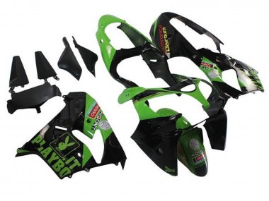 Comprare Carena Moto Kawasaki ZX9R 2002-2003 - Verde Nero Playboy