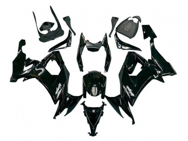 Comprare Carena Moto Kawasaki ZX10R 2008-2010 - Nero Lucido Bianco Decal