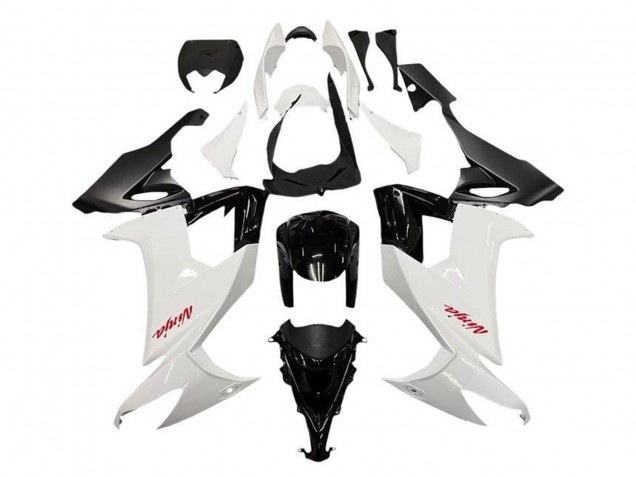 Comprare Carena Moto Kawasaki ZX10R 2008-2010 - Bianco Nero Rosso Decal