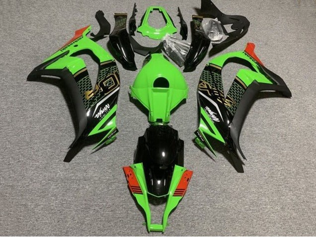 Comprare Carena Moto Kawasaki ZX10R 2011-2015 - Verde Nero Rosso Honeycomb