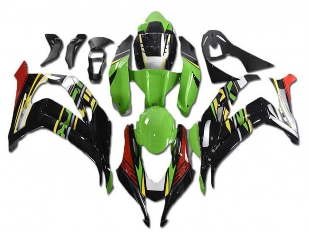 Comprare Carena Moto Kawasaki ZX10R 2016-2020 - Verde Rosso Giallo Nero