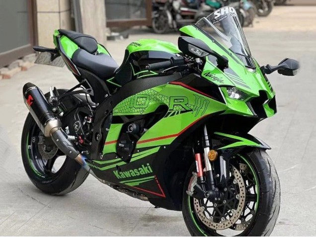 Comprare Carena Moto Kawasaki ZX10R 2021-2025 - Verde Nero Rosso Banda