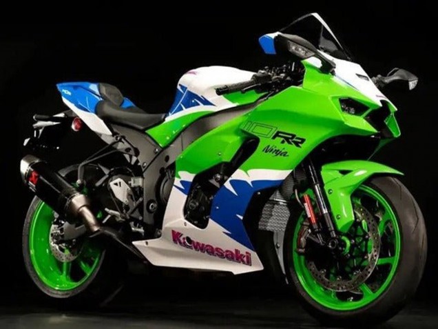 Comprare Carena Moto Kawasaki ZX10R 2021-2025 - Verde Bianco Blu Rosso