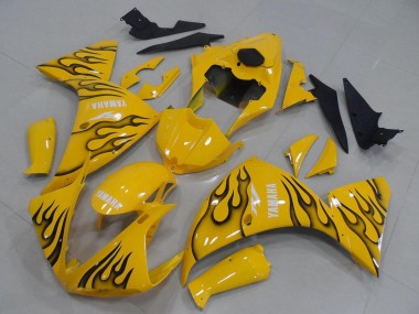 Comprare Carena Moto Yamaha YZF R1 2012-2014 - Giallo Nero Fiamma